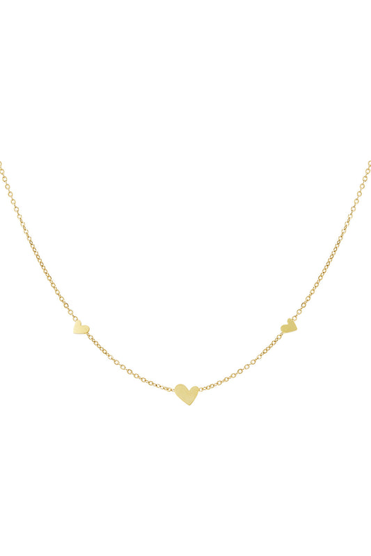 LOD of Love Minimal Heart Necklace – Stainless Steel Elegantie