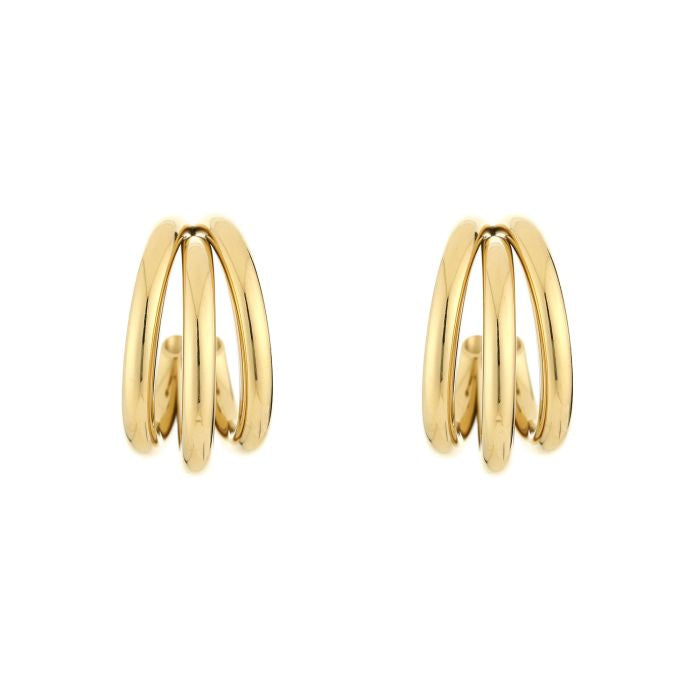 LOD of Love – Triple Hoop Earrings Goud