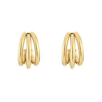 LOD of Love – Triple Hoop Earrings Goud