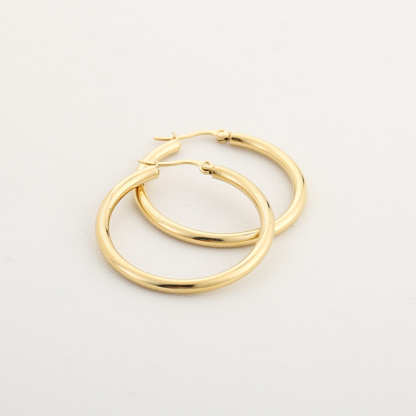 LOD of Love – Ronde Gouden Oorbellen 3.5 cm