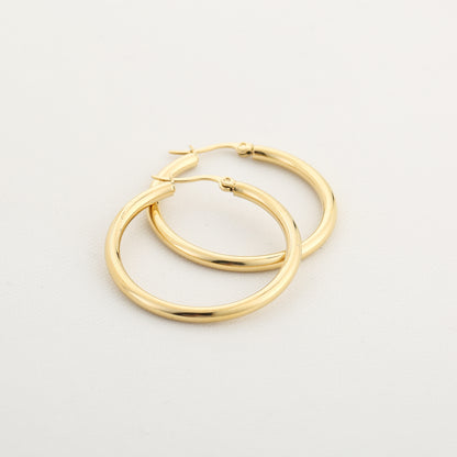 LOD of Love – Ronde Gouden Oorbellen 3.5 cm