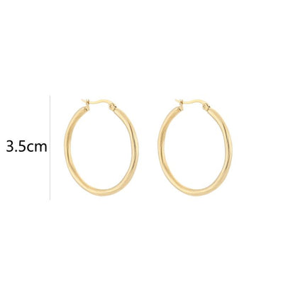 LOD of Love – Classic Gouden Hoops Oorbellen