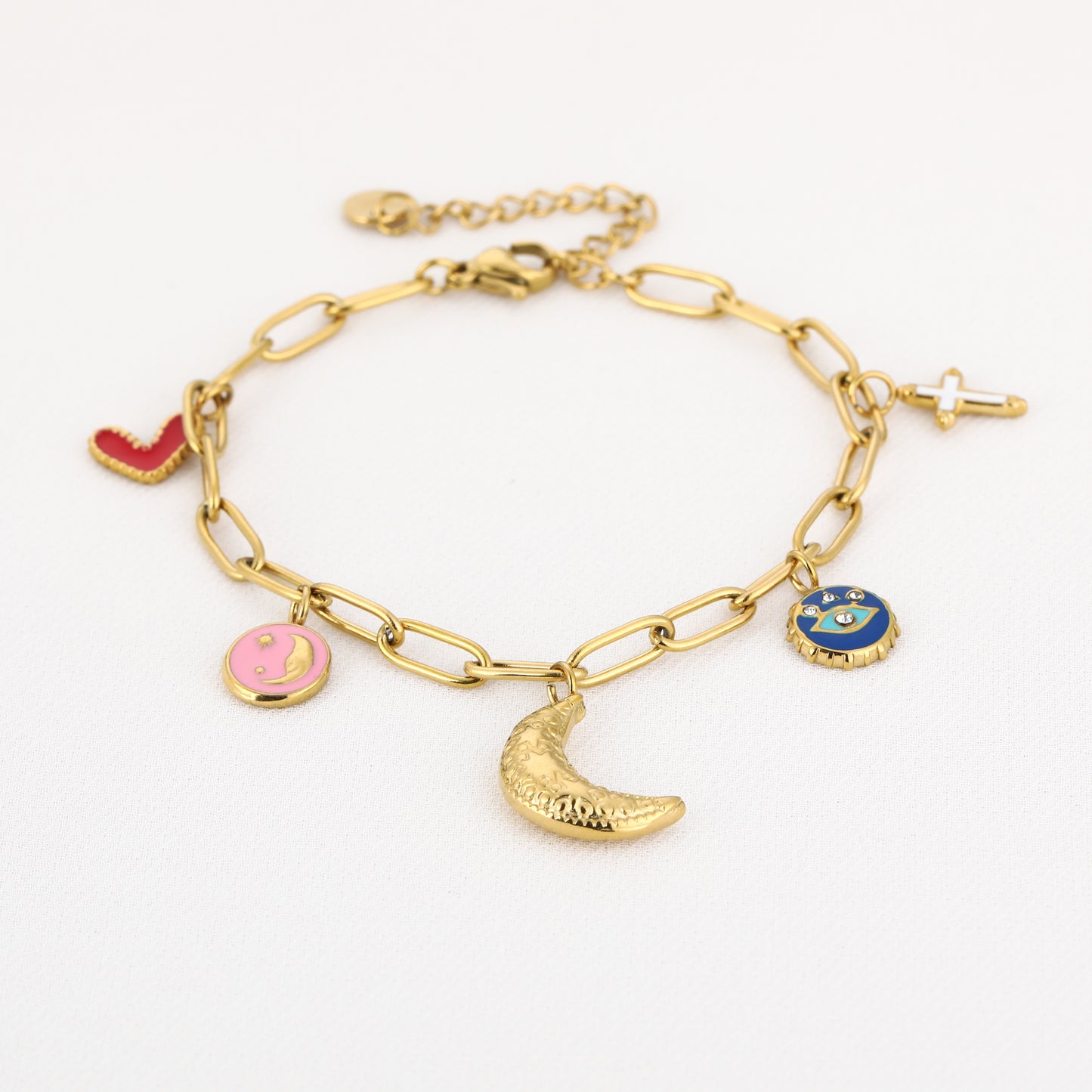 LOD of Love – Goudkleurige Bedelarmband Luna Charms