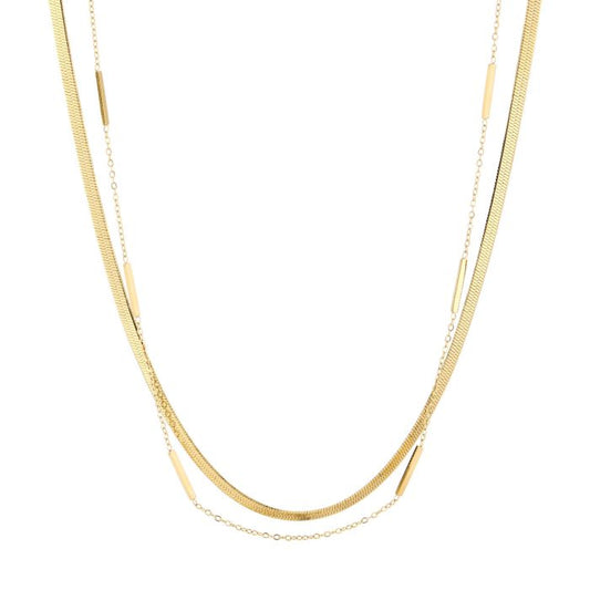 LOD of Love - Golden Layered Necklace