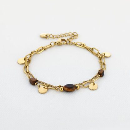 LOD of Love – Tiger Stone Bedel Armband – Gold