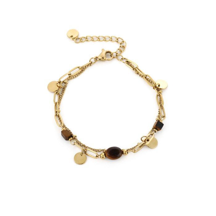 LOD of Love – Tiger Stone Bedel Armband – Gold