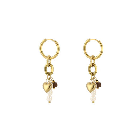 LOD of Love – Oorbellen Tiger Eye