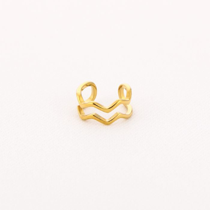 LOD of Love – Polierte Goldcreolen 40 mm