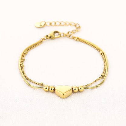 LOD of Love – Dubbele Armband met Hartje