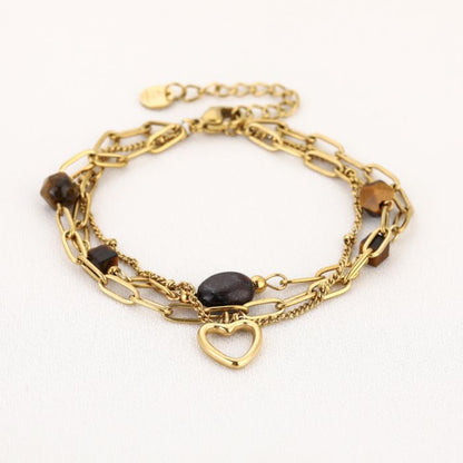 LOD of Love – Gold Edelstahl Armband Herz