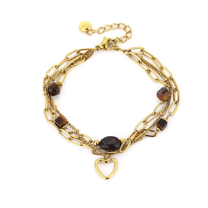 LOD of Love – Gold Edelstahl Armband Herz