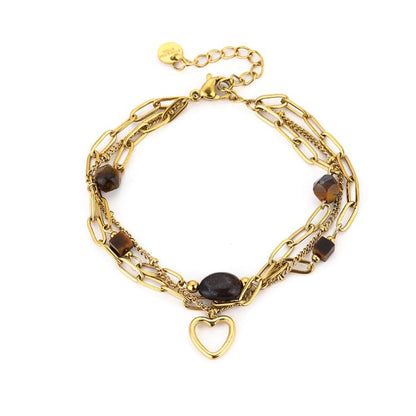 LOD of Love – Gold Edelstahl Armband Herz