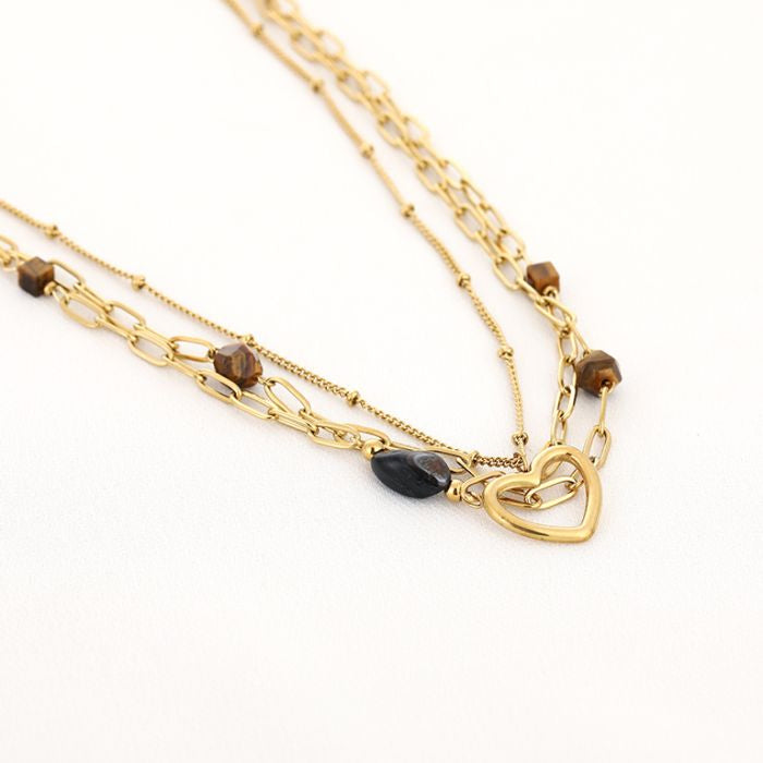 LOD of Love - Double Chain Ketting Orange