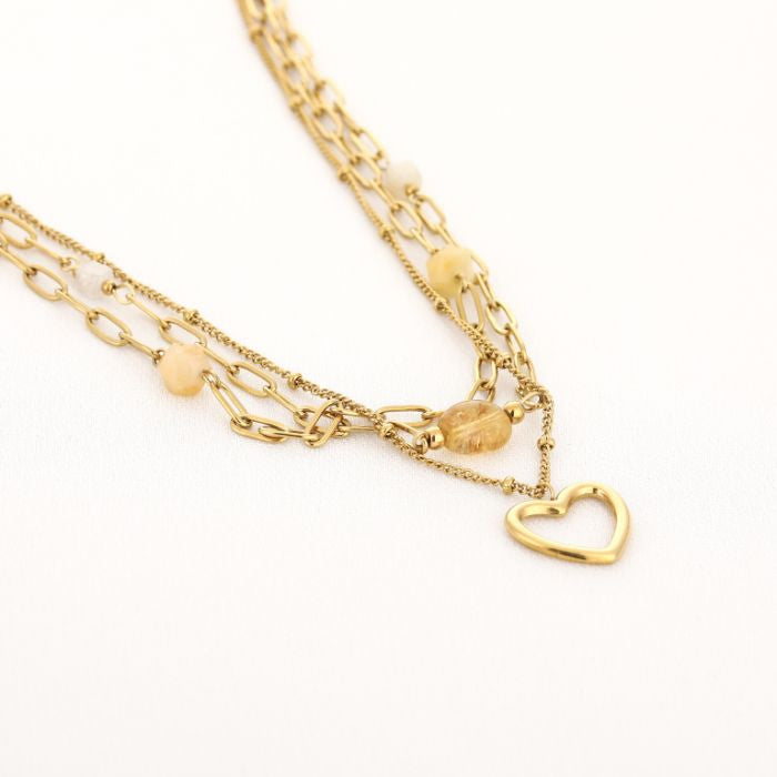 LOD of Love - Double Chain Ketting Orange