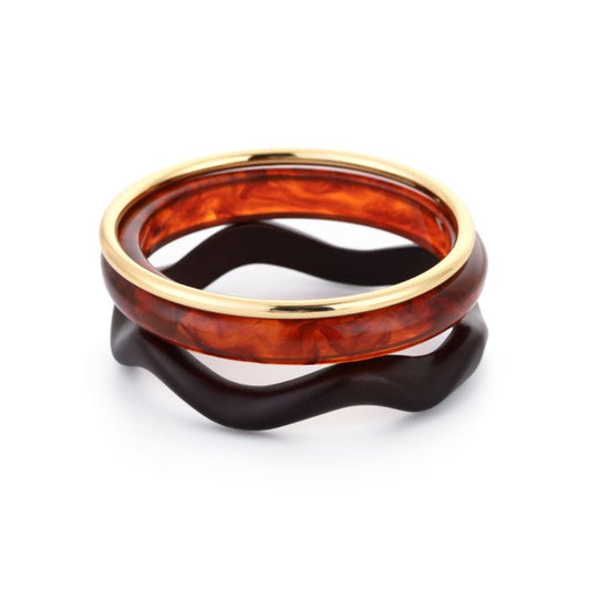 LOD of Love – Resin Bangle Brown & Gold