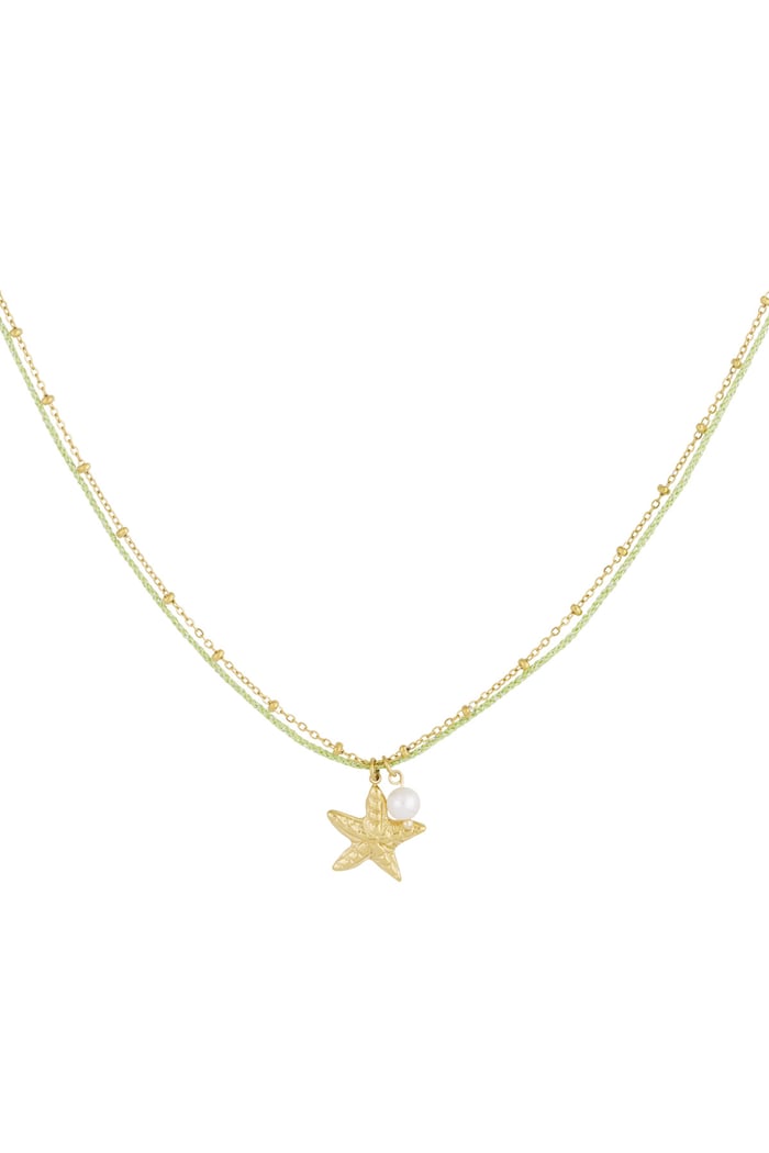 LOD of Love – Goudkleurige Ketting met Ster & Parel