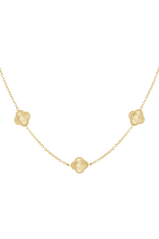LOD of Love - Klaver Gouden Ketting Met Tijdloos Design