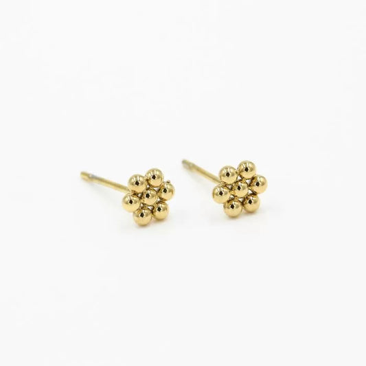 LOD of Love Gouden Bloemvormige Oorknopjes