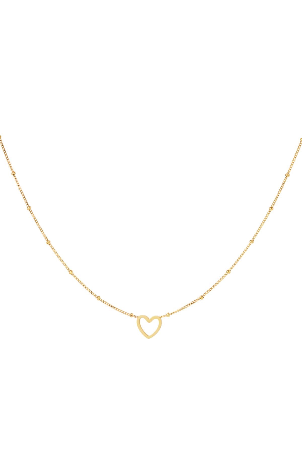 LOD of Love Gouden Hartjesketting met Minimalistisch  Hartjesdesign