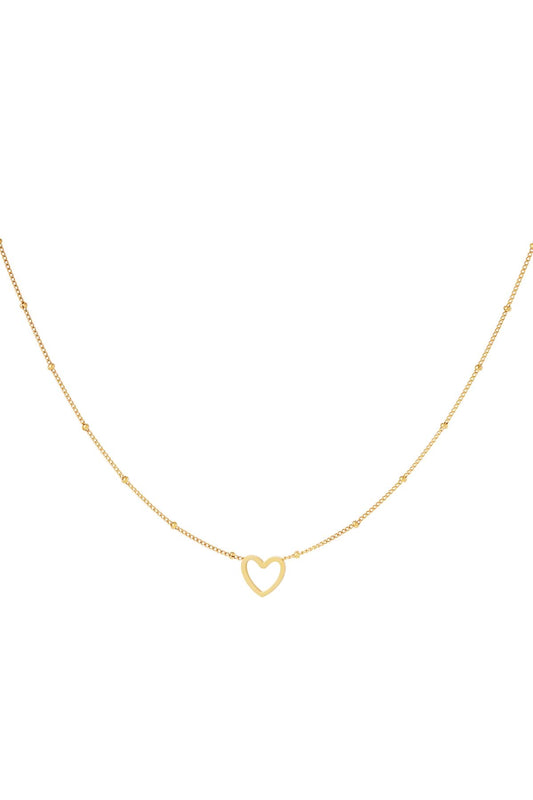 LOD of Love Gouden Hartjesketting met Minimalistisch  Hartjesdesign