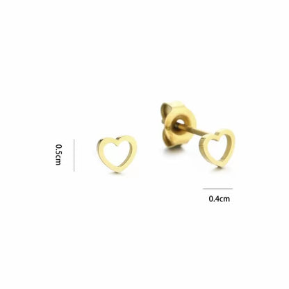 LOD of Love Gouden Hartvormige Oorknopjes