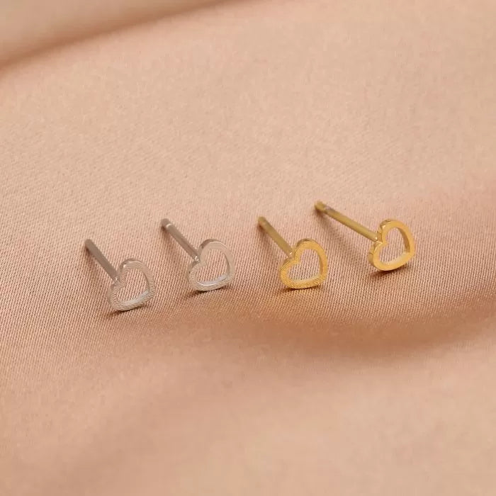 LOD of Love Gouden Hartvormige Oorknopjes