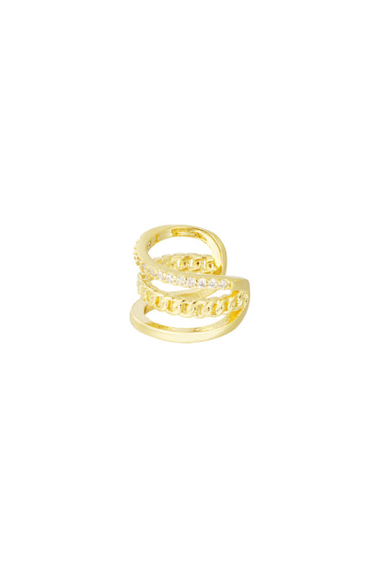 LOD of Love Gouden Ear Cuff met Verfijnde Details