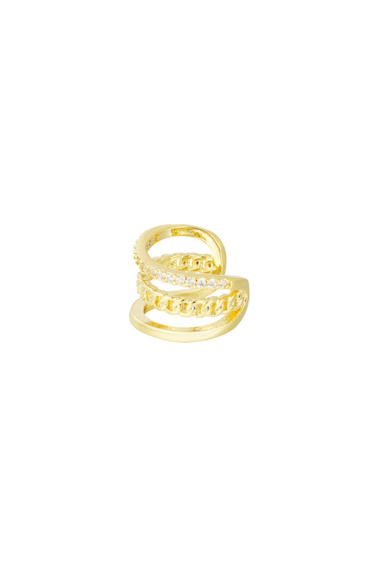 LOD of Love Gouden Ear Cuff met Verfijnde Details
