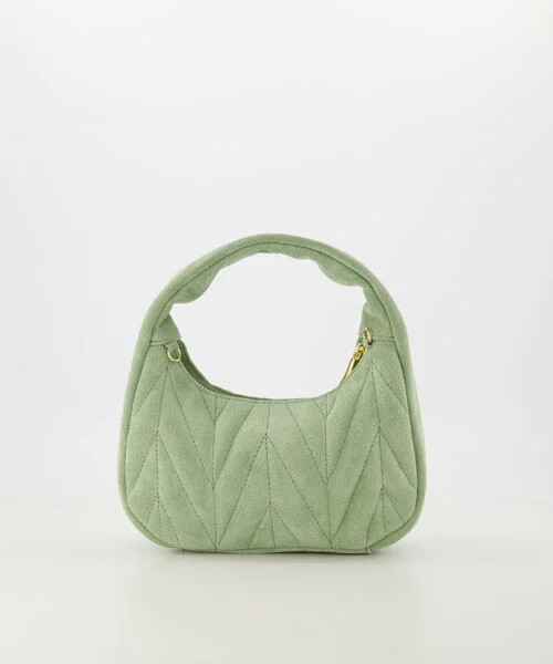 LOD of Love -  Suede Handtas Saliegroen