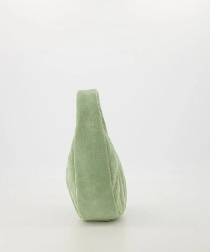LOD of Love -  Suede Handtas Saliegroen