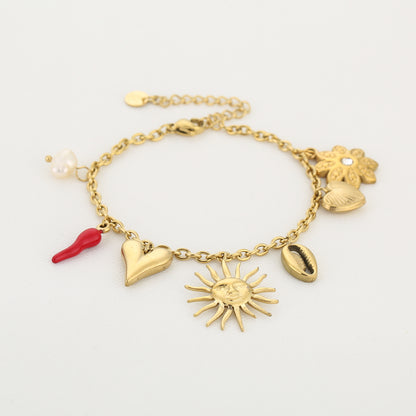 LOD of Love - Golden Charm Bracelet