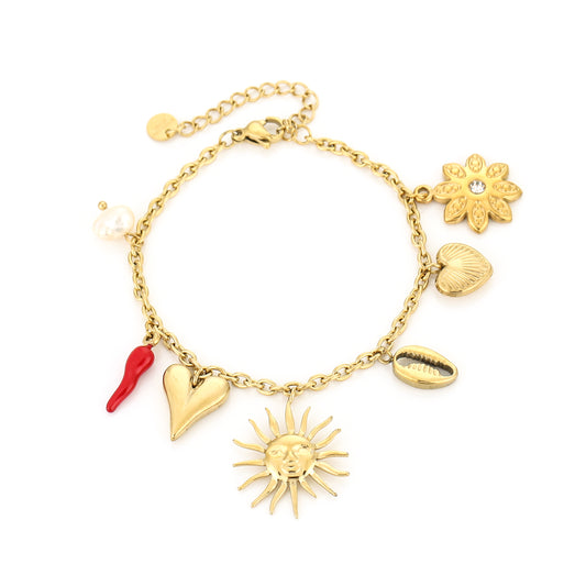 LOD of Love - Golden Charm Bracelet