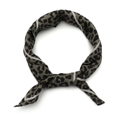 LOD of Love - Leopard Print Sjaaltje – Green