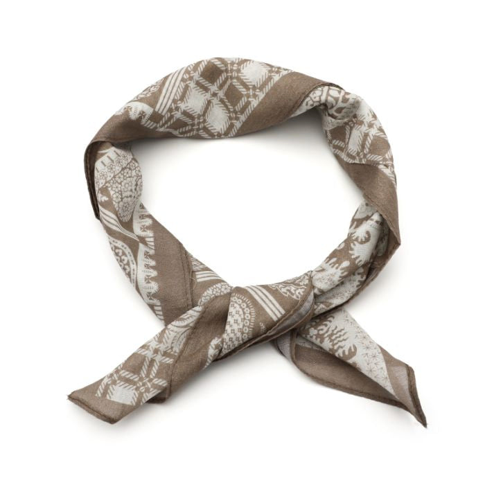 LOD of Love - Paisley Print Sjaaltje – Khaki