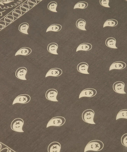 LOD of Love - Astrid Groot Sjaals met print Donkerbruin