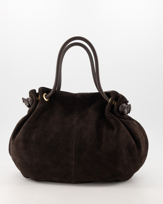 LOD of Love - Darcy Suede Schoudertassen Donkerbruin