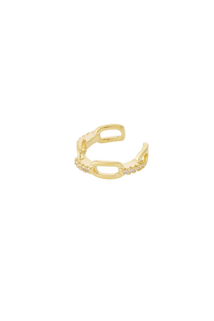 LOD of Love – Gouden Ear Cuff met Steentjes