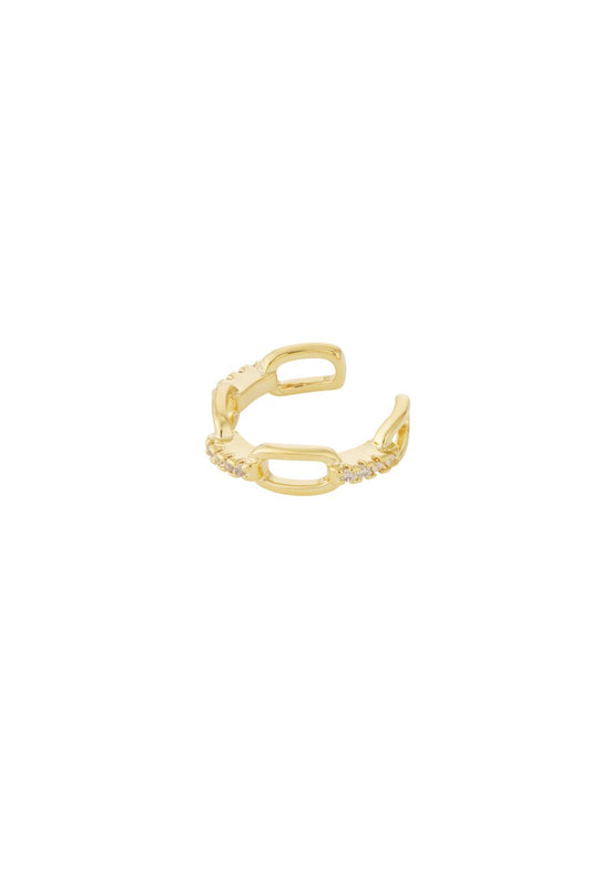 LOD of Love – Gouden Ear Cuff met Steentjes