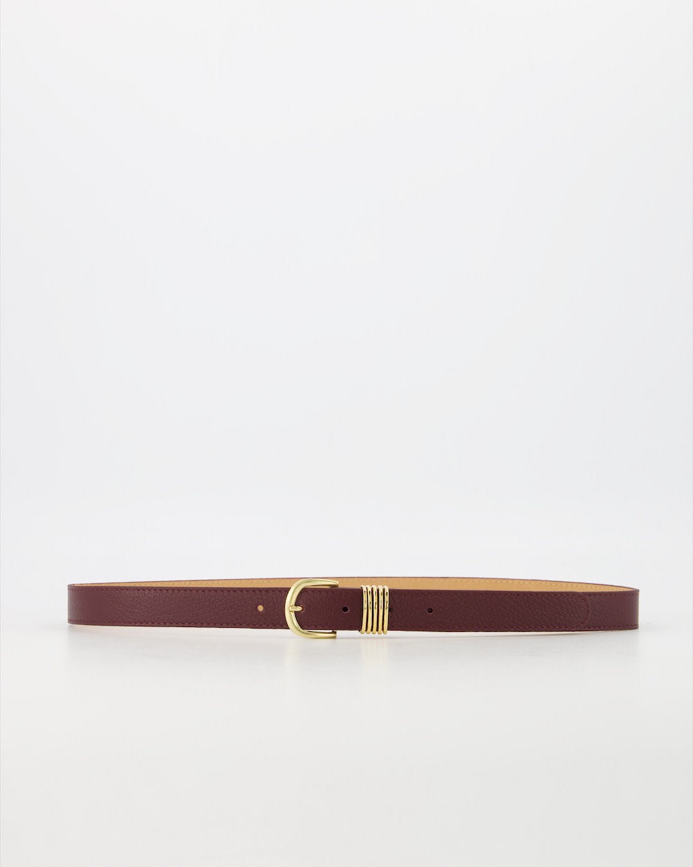 LOD of Love- Hailey Classic Grain Riem Met Gesp Bordeaux
