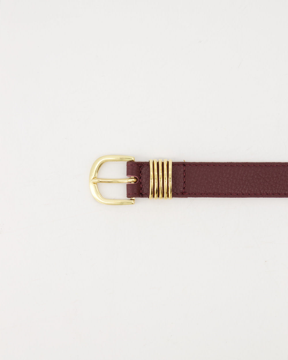 LOD of Love- Hailey Classic Grain Riem Met Gesp Bordeaux