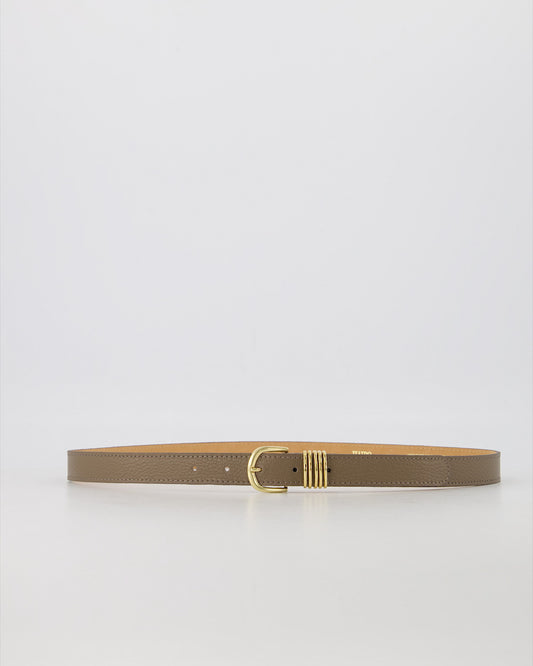 LOD of Love- Hailey Classic Grain Riem Met Gesp Taup