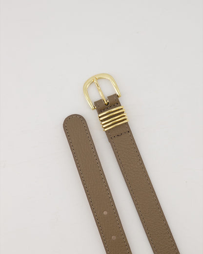 LOD of Love- Hailey Classic Grain Riem Met Gesp Taup