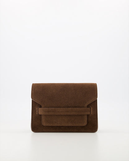 LOD of Love - Janice Suede Crossbodytas Donkerbruin