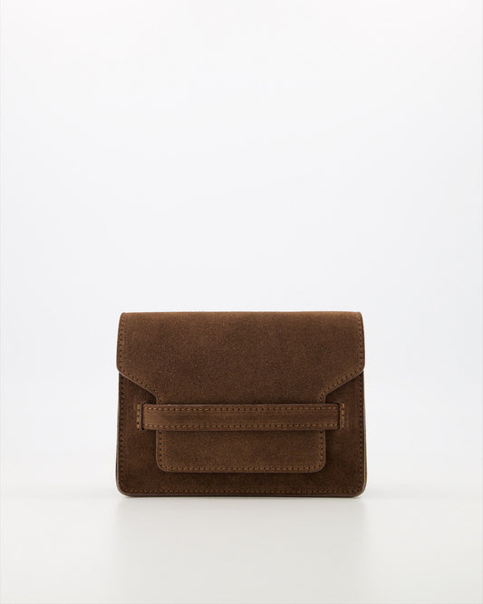 LOD of Love - Janice Suede Crossbodytas Donkerbruin