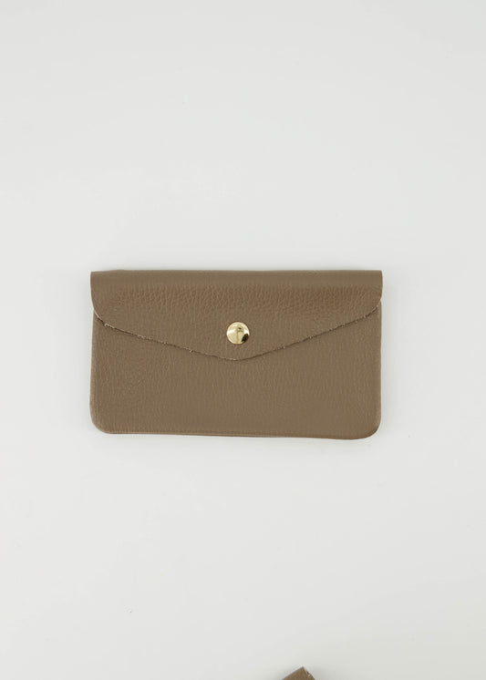 LOD of Love - Lisa Big Leren Portemonnee Donkertaupe