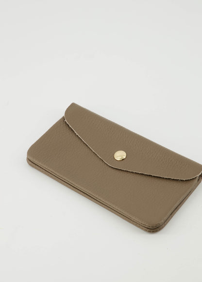 LOD of Love - Lisa Big Leren Portemonnee Donkertaupe
