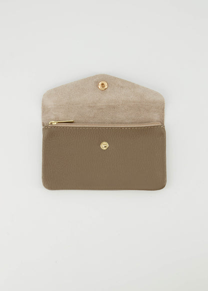 LOD of Love - Lisa Big Leren Portemonnee Donkertaupe