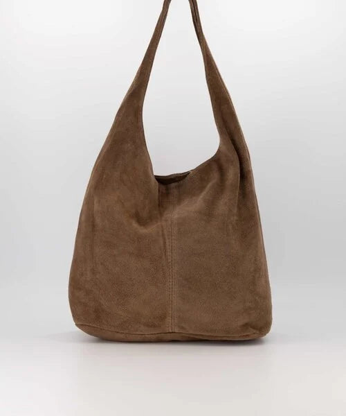 LOD of Love - Loreen Suede Shoulder Bag Ecru