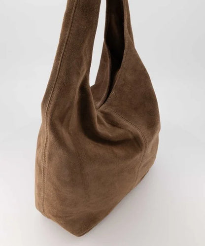 LOD of Love - Loreen Suede Shoulder Bag Ecru