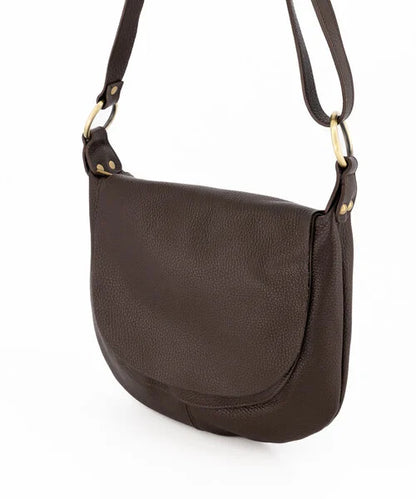 LOD of Love – Rhode Classic Grain Crossbody tassen Donkerbruin